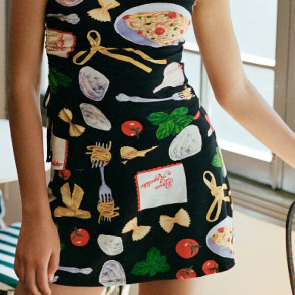 Darcy Skort LISA SAYS GAH Buon Appetito Black 3xl only - Picture 3 of 5